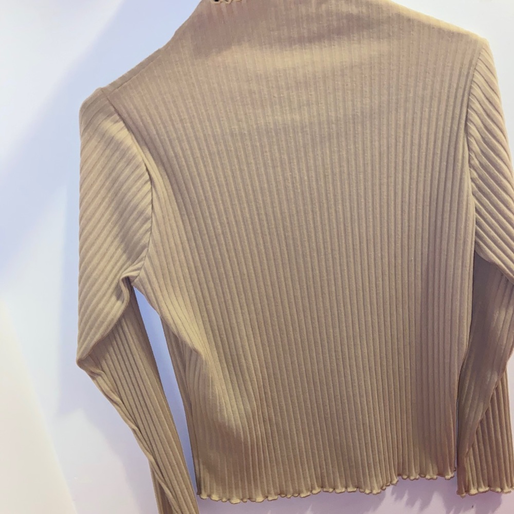 tan long sleeve top